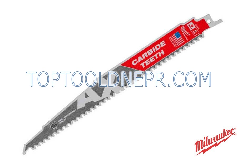 Пиляльне полотно з дерева з цвяхами Milwaukee Sawzall Ax Carbide Teeth 230 мм (48005226)
