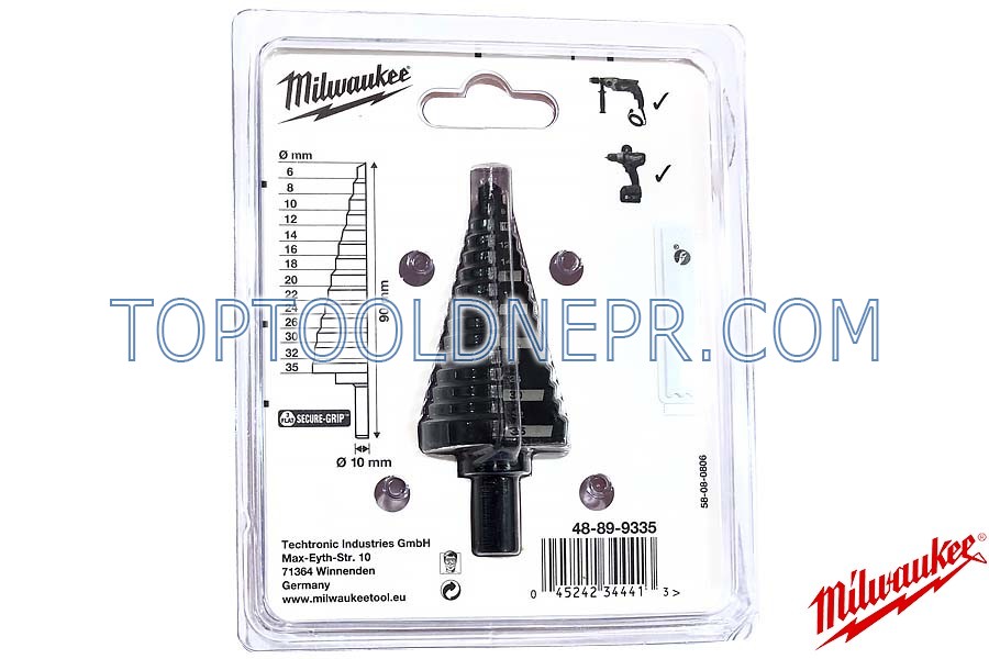 Ступінчасте свердло Milwaukee 6-35x90 мм (14 ступ.) (48899335)