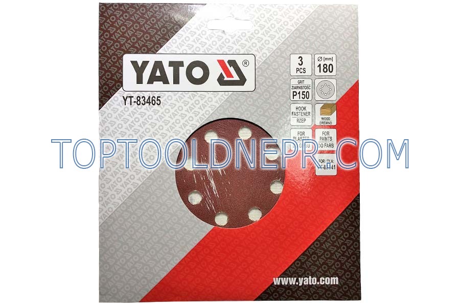 Наждачний папір YATO 180мм. P120 3шт.