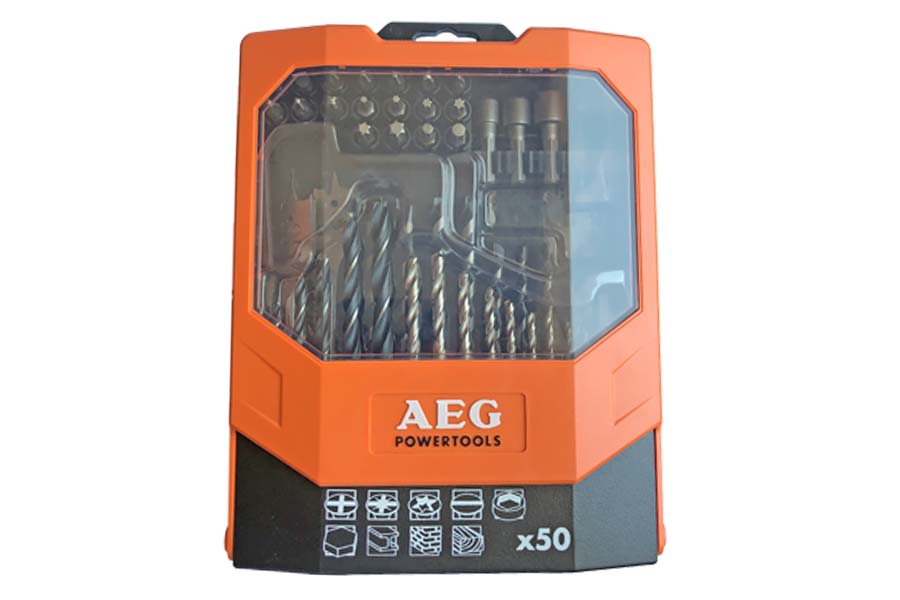 Набір біт свердел AEG 50шт 4932430411