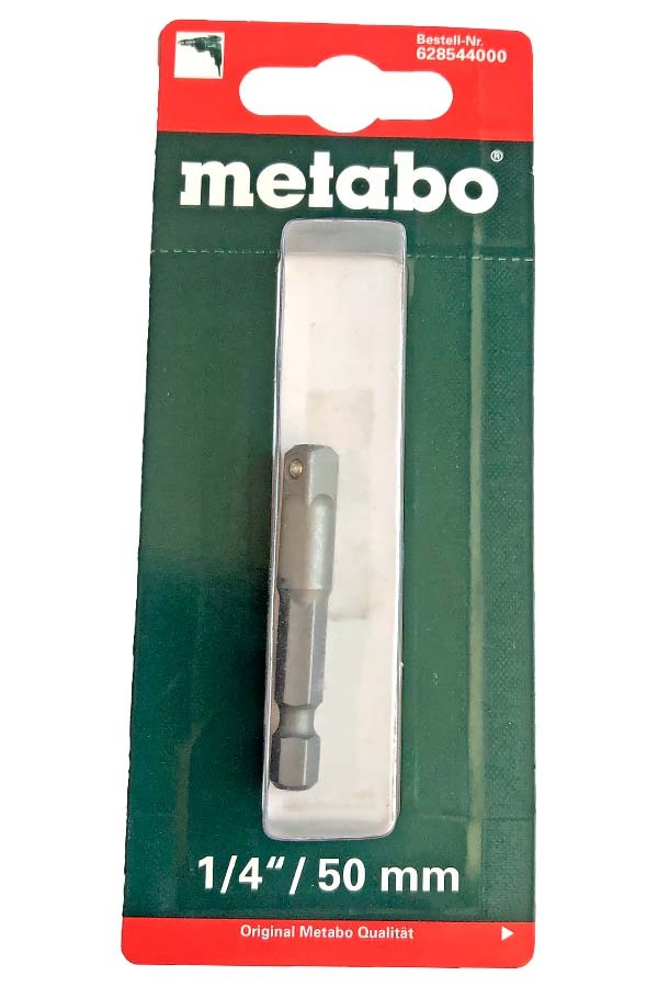 Перехідник Metabo з шестикутника 1/4" на квадрат 1/4", 50 мм