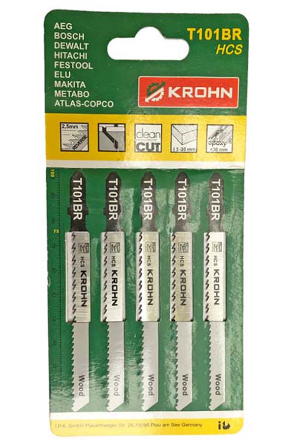 Пилки для лобзика KROHN 101BR 5шт.