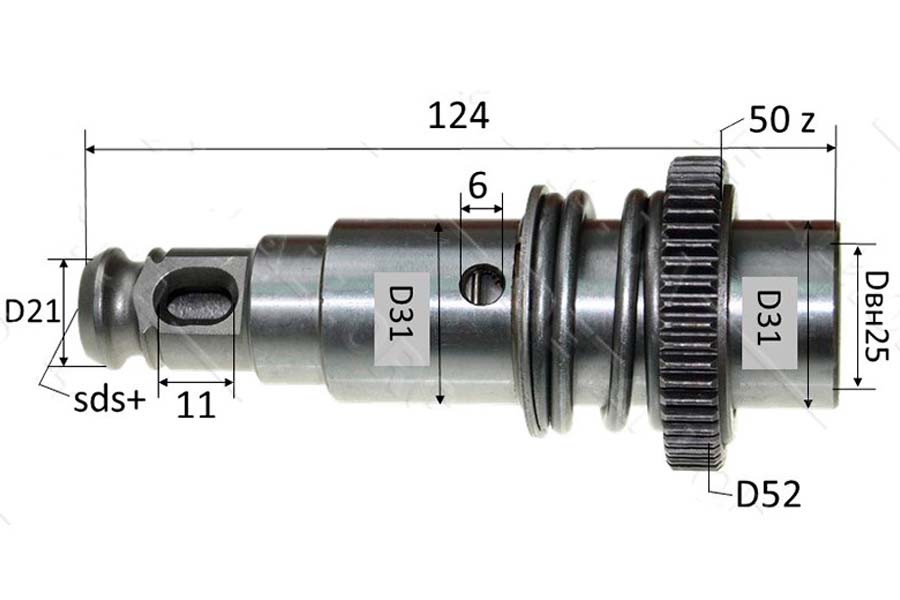 Строк для перфоратора Bosch GBH 2-24 DSR у збірі