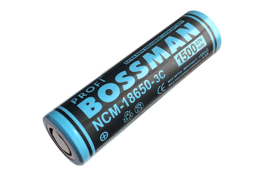Акумуляторний елемент Bossman NCM18650-3C — 1500 3,7 В, 4,5A