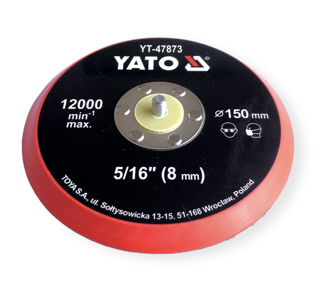 Підошва шліфувальна YATO 150 мм. болт 8 мм.