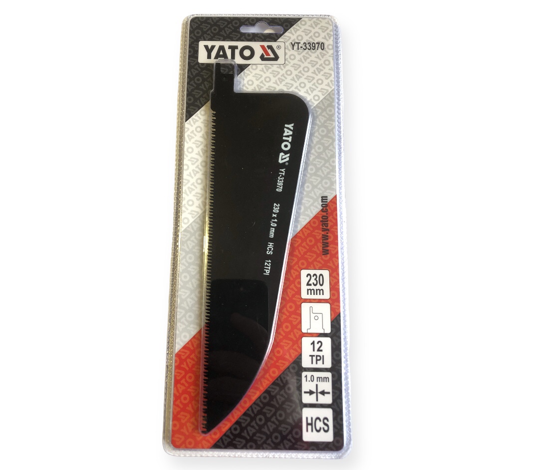 _пилка YATO 230х65мм. для дерева 12 зубів