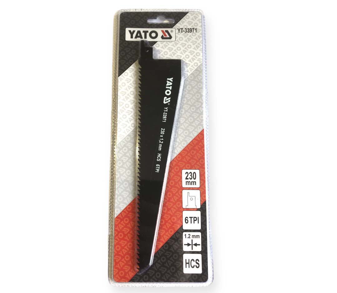 _пилка YATO 230х45мм. для дерева 6 зубів