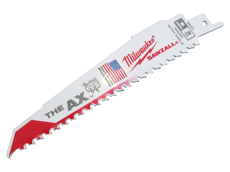 Пиляльне полотно Milwaukee 150х5мм для робот по дереву/пластику 10-100/10-50мм,1шт