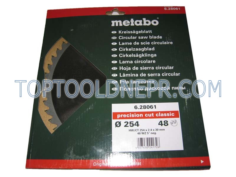 Пиляльний диск metabo 254x30x48Z