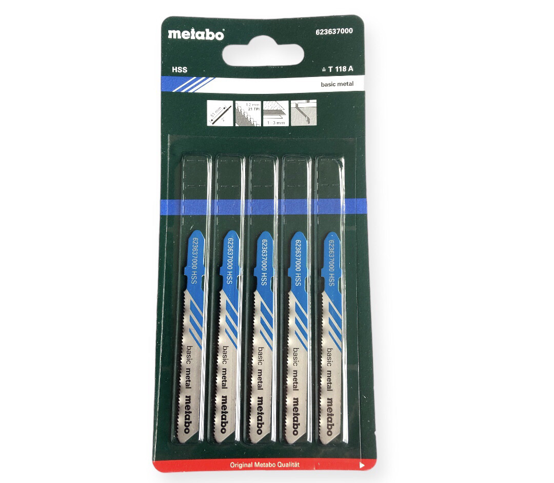 Пилки для лобзика Metabo 118А 5шт