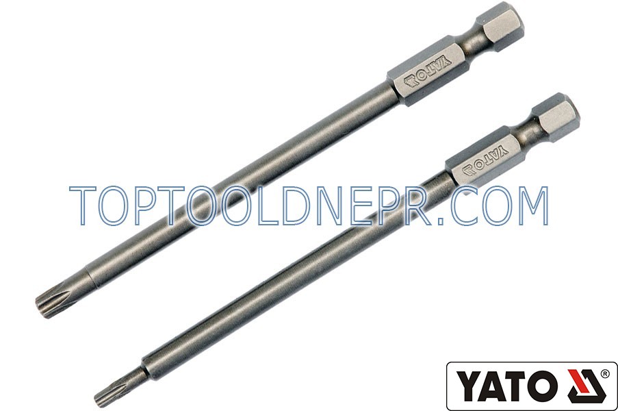 Біта YATO "TORX SECURITY" на кв. 1/4", T10/T25, l=100мм Набір 2шт.