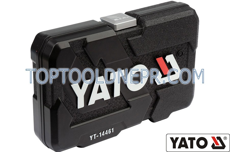 Набір торцевих головок YATO 1/4", М=3.5-14 мм з інстр-мі, хром-ванад., 25 шт.