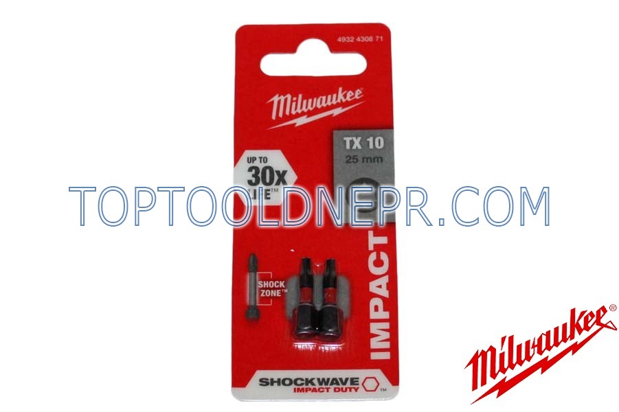 Біта Milwaukee TX10 25мм 2шт 4932430871