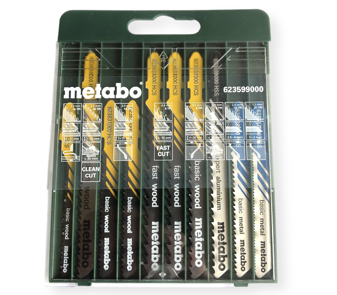 Пилки для лобзика Metabo набір 10шт