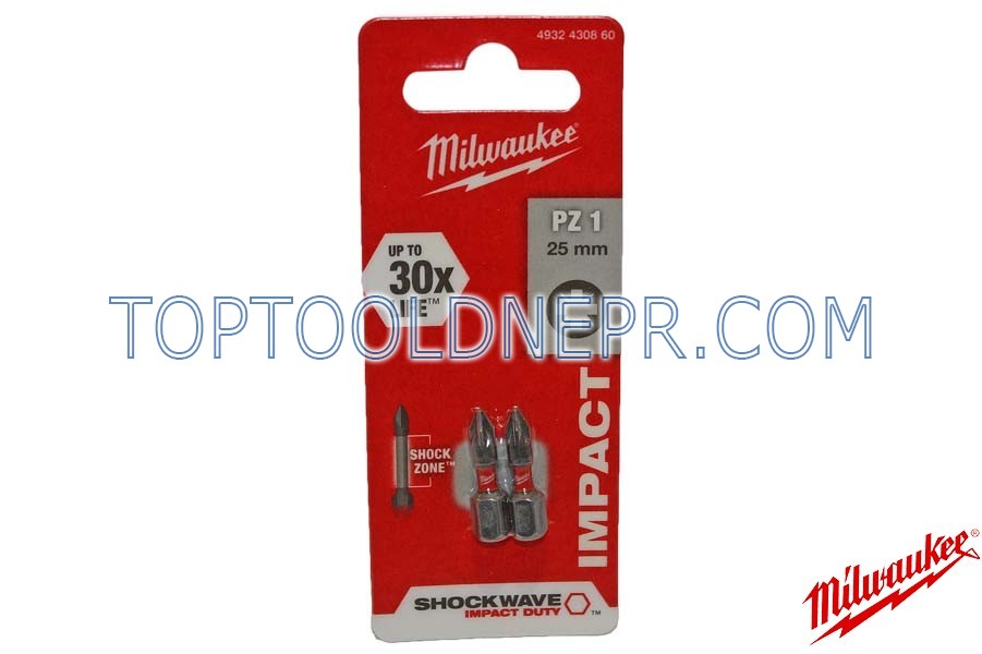 Біта Milwaukee PZ1 25мм 2шт 4932430860
