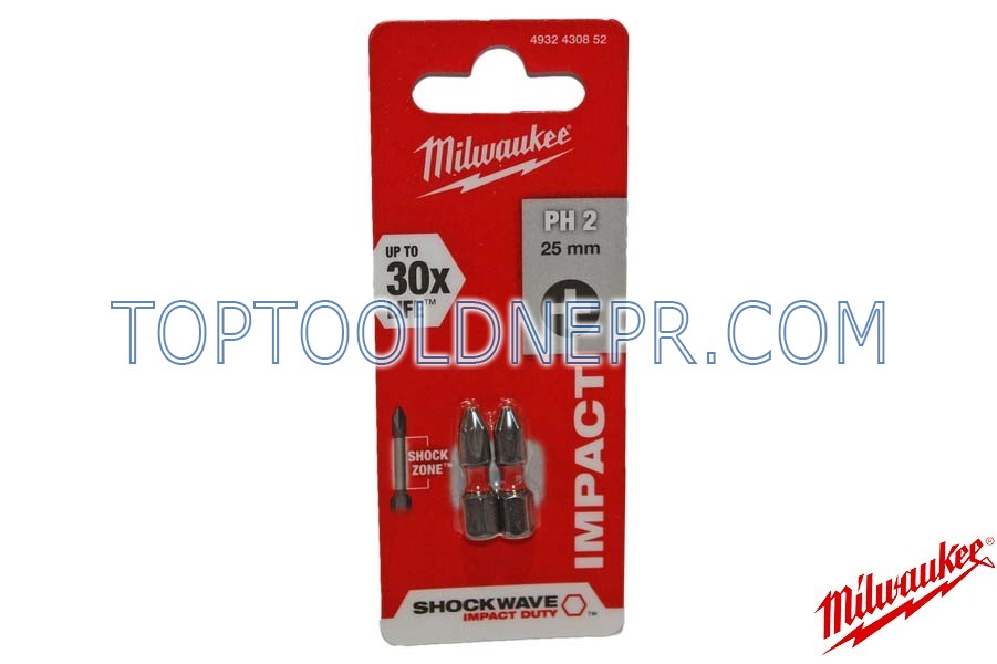 Біта Milwaukee PH2 25мм 2шт 4932430852
