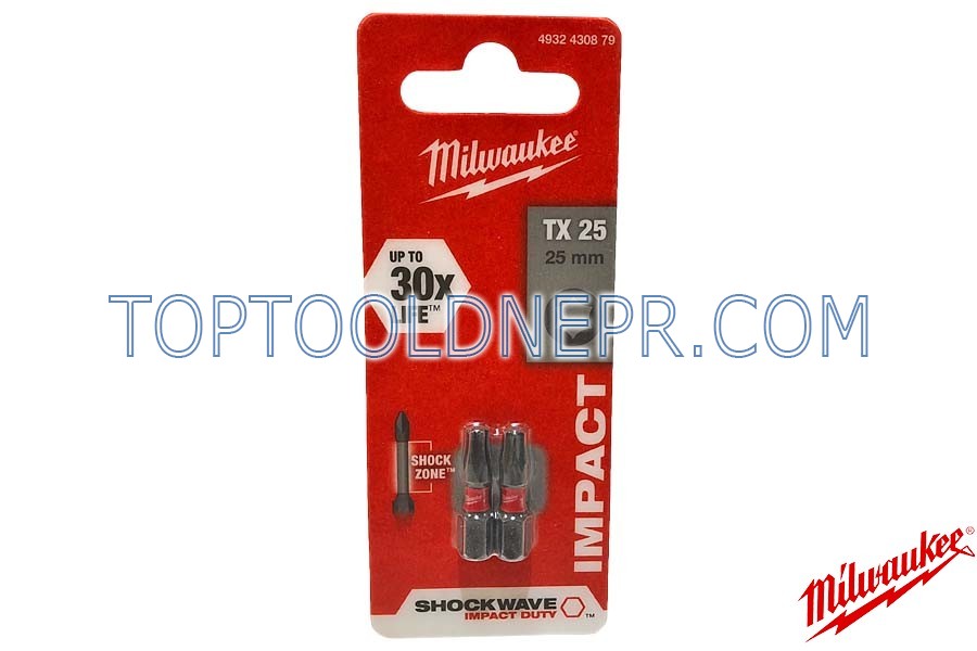 Біта Milwaukee TX25 25мм 2шт