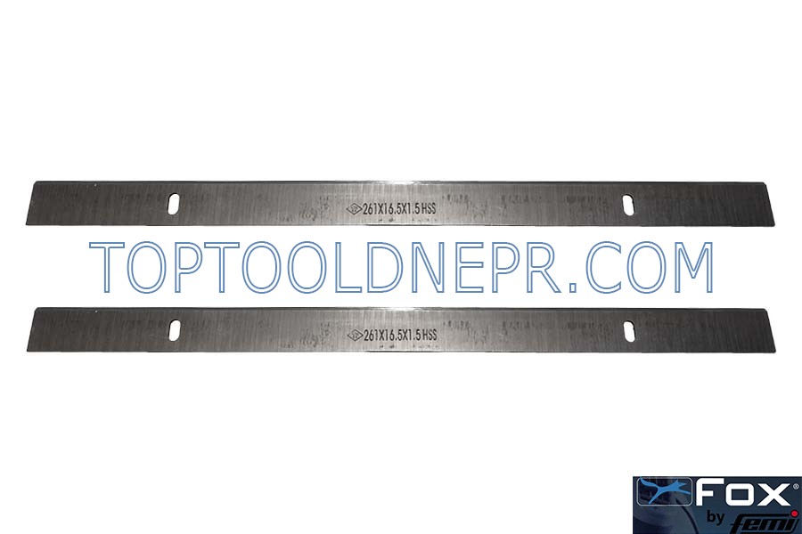 Ножі для верстата Malluso-фугівальний FOX F22-564/250 (261х16,5х1,5)