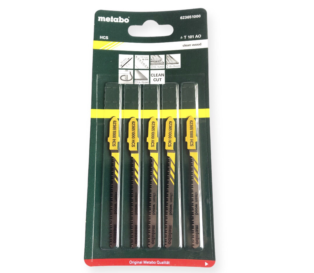 Пилки для лобзика Metabo 101AO 5шт