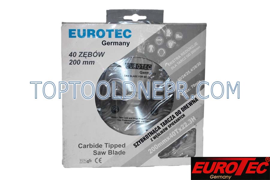 Пиляльний диск eurotec 200/22,3 40Z