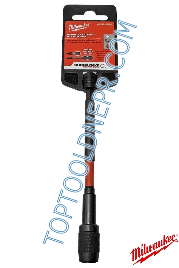 Магнітний тримач для біт з фіксатором Milwaukee Shockwave Impact Duty 152 мм 48324532